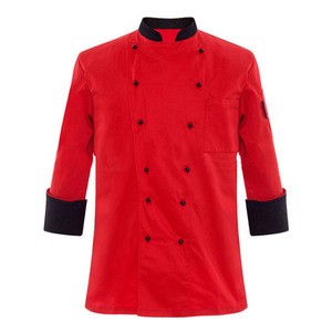 Promotional Restaurant Hotel Short Sleeves Jackets Double Breasted White mens chef uniform