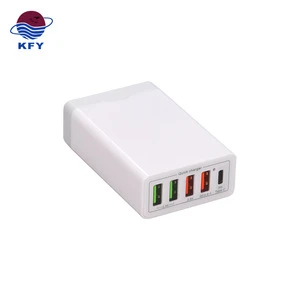 public mobile phone Type-C 3.0 USB Travel Wall Charger 30W 5 Port USB Home PD Function Charger for usa