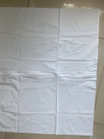 PVC 0.20mm 36"x 90" White body bag with straight zipper