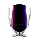 QI Wireless Car Charger Mount, 10W custom unique QI wireless infrared sensor automatic clamp cell phone fast charger holder