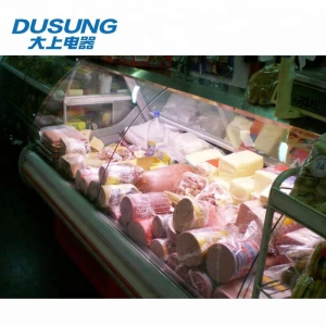 Qingdao DUSUNG Fresh food and meat supermarket refrigerator freezer showcase