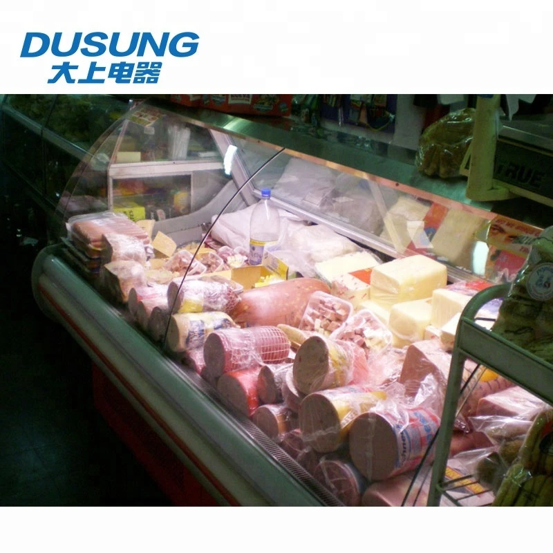 Qingdao DUSUNG Fresh food and meat supermarket refrigerator freezer showcase
