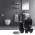 Import Quick delivery high quality black sanitary fittings decoration bathroom accessories set from China