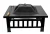 Import QXFP-004a hot sale outdoor square garden steel charcoal fire pit BBQ grill from China