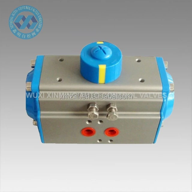 rack and pinion double action and single action pneumatic actuator