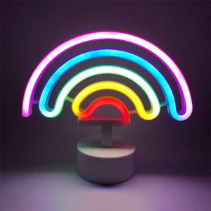 Rainbow Designs USB Battery Luminous Neon Signs Led Signature Gift Decoration  Neon Light