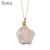 Import RAKOL New Fashion Natural Stone Link Cable Chain Rock Gold Plated Rose Quartz Necklace NN010 from China