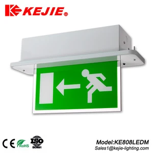 Recessed Emergency led exit sign light