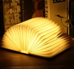 Rechargeable Foldable USB LED Magnetic Foldable Wooden Book Lamp