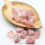 Reiki crystal tumbled stone healing tumble stone rose quartz wine ice cube  for decoration