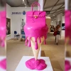 resin ice cream cone chair for window display props