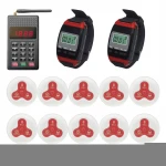 Restaurant Kitchen Keypad Wireless Call Center Service Equipment Chef Call Waiter For Food Collection Support Up To 127 Tables