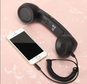 Retro Phone Telephone Radiation-proof Receivers Cellphone Handset For iphone