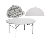 Round banquet folding plastic table