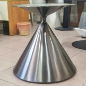 Round Gold color  stainless steel base Table Leg For  restaurant Table