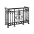 Import round house wrought cast iron fence from China