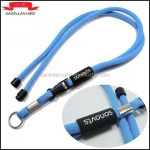 Round polyester lanyard/Badge neck holder lanyard with kye-ring