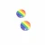 Import Round Rainbow Printed Tinplate Lapel Pins LGBT Gay Pride Tin Button Badge Pins from China
