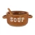 Import Round Shape Color Custom Ceramic Soup Pot from China