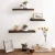 Import Rustic Modern Floating Wall Shelves Set of 3 Photo Display Ledges Wood Shelf from China