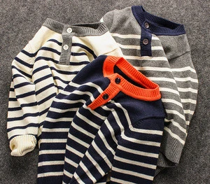 S14625A Korean Fashion Kids Sweater Crew Neck Baby Cashmere Sweater