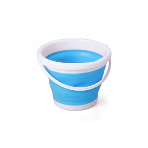 Safe and reliable collapsible plastic water bucket 3L small square folding bucket