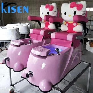 Salon spa kids foot massage children hello kitty pedicure chair