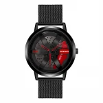 Sanda Cool Sports Car Mens Watch High-grade Handsome Wheel Quartz Watch Waterproof