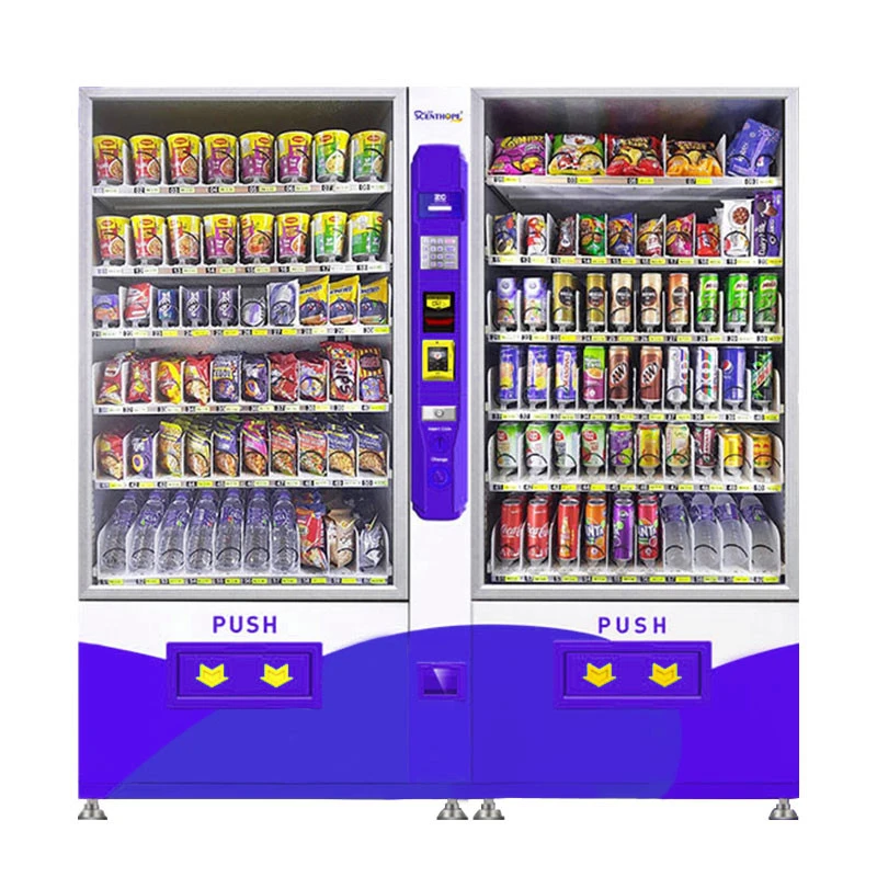 SCENTHOPE 24 Hours Online Self Service Automatic Convenience Stores Drinks and Snacks Vending Machine Video Technical Support