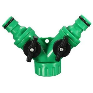 Screw Hose Pipe Splitter 2 way Connector Adaptor Garden / garden hose connector / quick screw hose connector