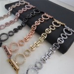 Senior Business Five Colors Zinc Alloy Steel Wrist Diamond Watch Band For Iwatch Series 3 Bracelet Watch Strap
