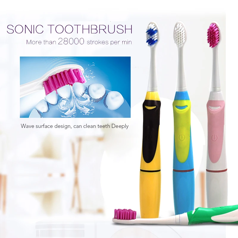SG-981 Seago sonic toothbrush electric battery powered electric toothbrush electric toothbrush head