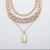 Import SHIXIN Multi layered Luxury Bling Bling Rhinestones Curb Chunky Cuban Link Chain Necklace Choker Lock Pendant Necklace Jewelry from China