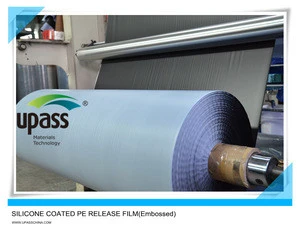 Silicone coated PE release film for self-adhesive waterproof membranes