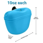 Silicone Outdoor Treat Pouch  Walking Bag  Treat Bags for Walking with Magnetic Closure and Belt Clip  Food Container for Dog