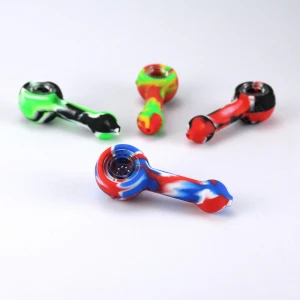 Silicone Smoking pipe Devices Accessories smoke weed tobacco pipes glass bowl tobacco