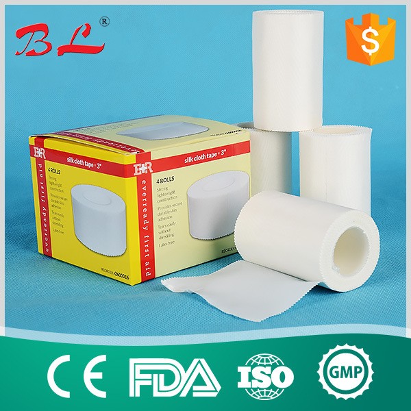 Silk Fabric and Hypoallergenic Glue Silk Tape with Ce, ISO, FDA Approved