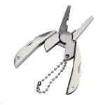 Silver Color Folding Mini Multifunction Tool Plier, Portable Multifunction Folding Plier