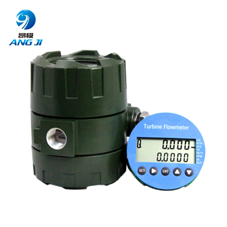 Simple display turbine flow meter transmitter for liquid measurement