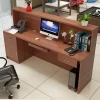 Simple front desk cashier reception desk bar clothing Pharmacy hotel right-angled counter table