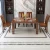 Import Simple Walnut Dining Table Sets Solid Wood Square Restaurant Dining Tables And Chairs Set from China