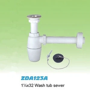 Siphon basin drainer , 1-1/4&quot;*32 washing room waste sewer,sink bottle Plumbing trap