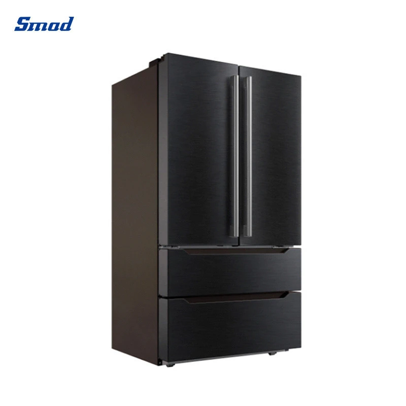 Smad French Door Fridge E-star Bottom Freezer Compressor Refrigerator