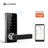Smart Biometric Fingerprint Unlock Door Handle Digital Keyless Tuya Smart Door Lock