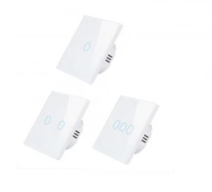 Smart Home 3 Gang Wireless Remote Control Switch Shape RF 433MHZ Touch Switch Home Automation