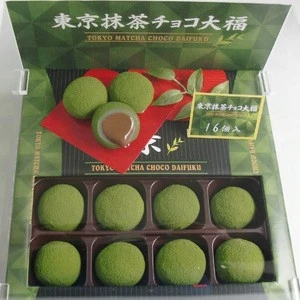 Soft green tea chocolate daifuku good snack for souvenir