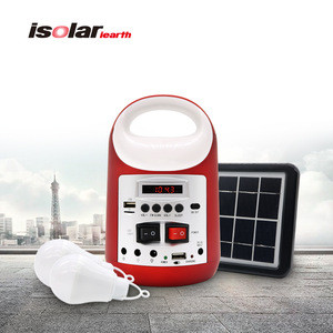 solar panel energy system with power bank system home for led solar light indoor and outdoor camping lamp kits charge cell phone