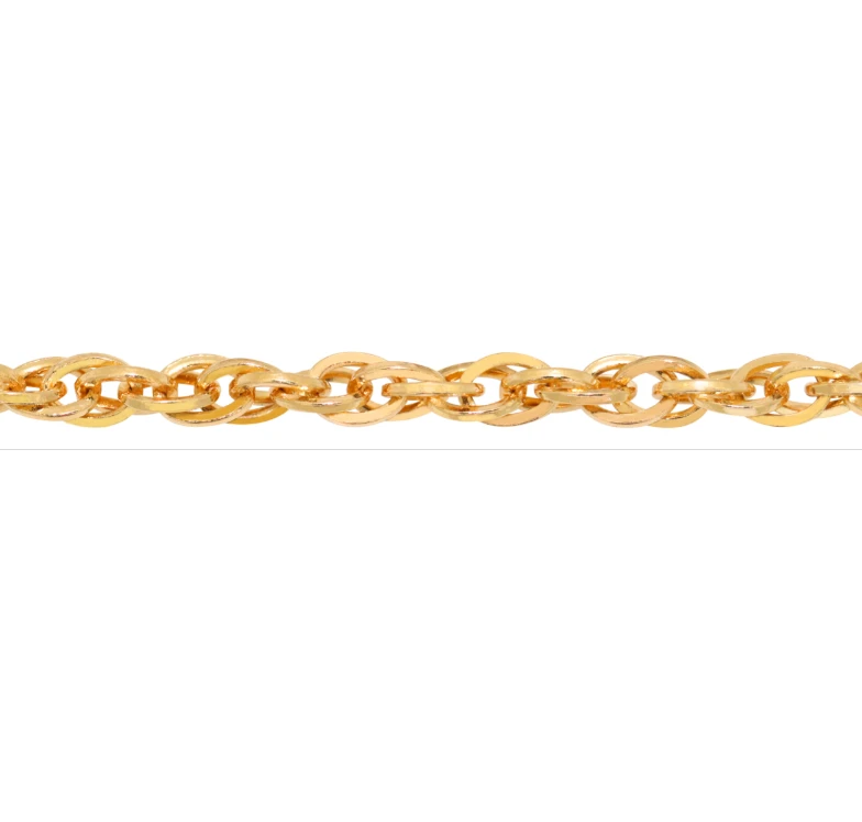Solid Gold Chain for men women, 10K, 14k, 18k and 22k custom gold chain, necklace chains for jewelry making
