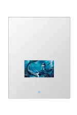 Soulaca 24x32" Rectangle Full Vanishing Mirror LED Screen with 10.6Inch Display Television
