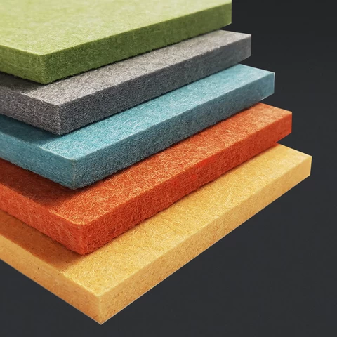 soundproof board backer 25mm Sound-absorbing board 100% Polyester Fibre Acoustic Panels